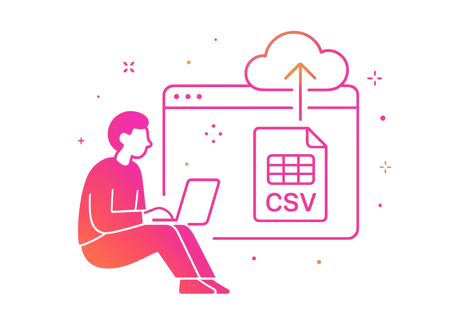 Step 1 – Upload a CSV of guests